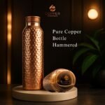 Pure Copper Bottle Hammered . copper essentials