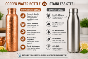 Copper Water Bottle vs Stainless Steel - explanation