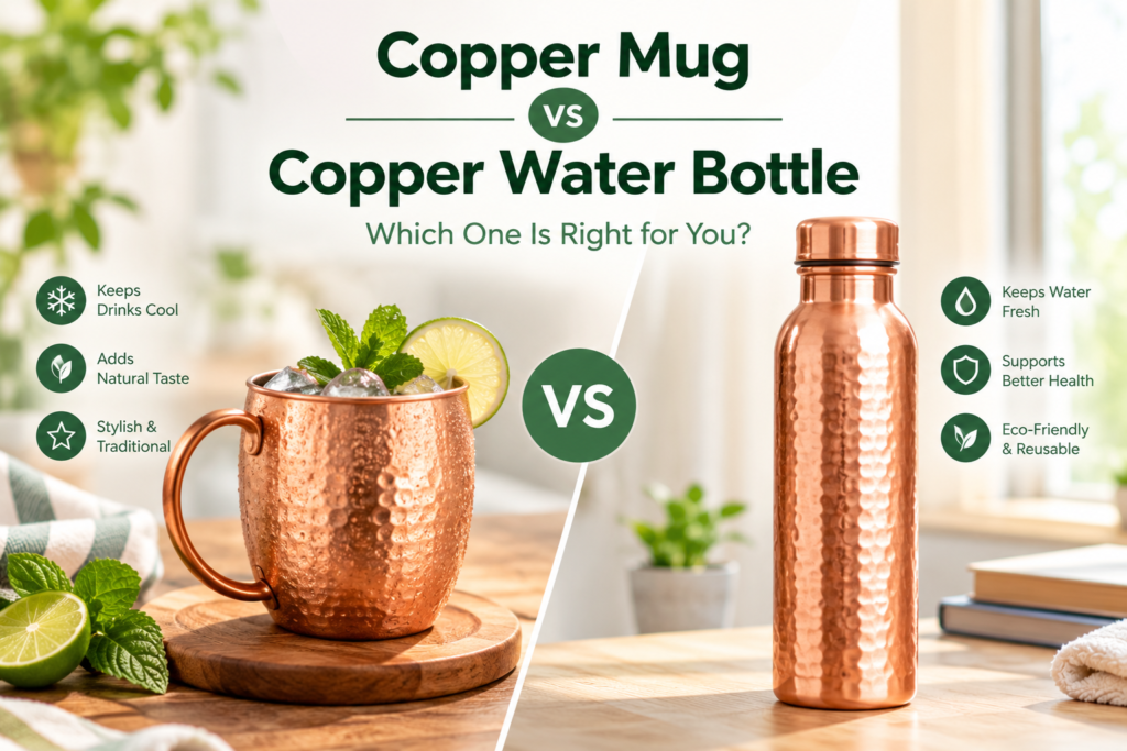 shows Copper Mug vs Copper Water Bottle